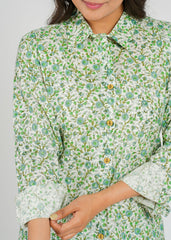 Green Floral Printed Co-Ord Set