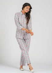 Pink Lotus Printed Co-Ord Set