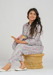 Pink Lotus Printed Co-Ord Set