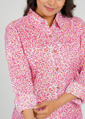 Peach Floral Printed Co-Ord Set