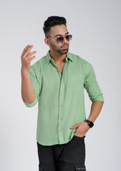 Cotton Flax Full Sleeve Shirt