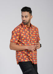 Cotton Printed Half Sleeve Shirt