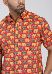 Cotton Printed Half Sleeve Shirt