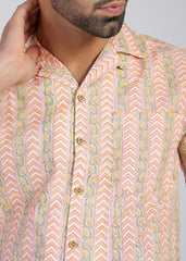 Cotton Printed Half Sleeve Shirt