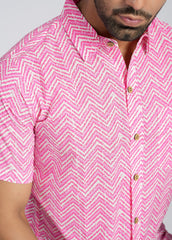 Cotton Printed Half Sleeve Shirt