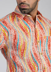 Cotton Printed Half Sleeve Shirt