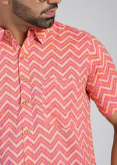 Cotton Printed Half Sleeve Shirt