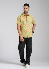 Cotton Printed Half Sleeve Shirt