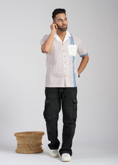 Cotton Poplin Half Sleeve Printed Shirt