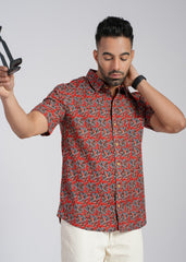 Cotton Printed Half Sleeve Shirt