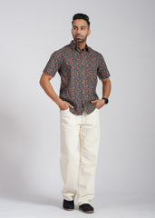 Cotton Printed Half Sleeve Shirt