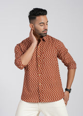 Cotton Printed Full Sleeve Shirt