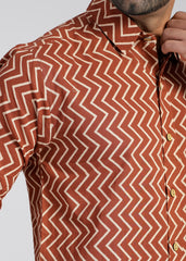 Cotton Printed Full Sleeve Shirt