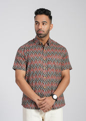 Cotton Printed Half Sleeve Shirt