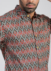 Cotton Printed Half Sleeve Shirt