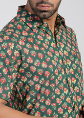 Cotton Printed Half Sleeve Shirt
