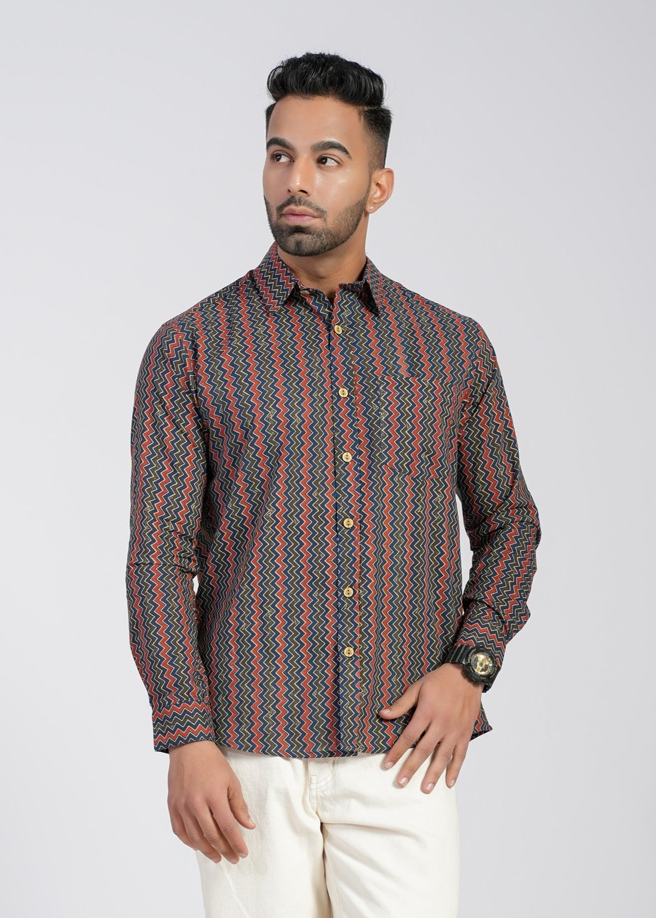 Cotton Printed Full Sleeve Shirt