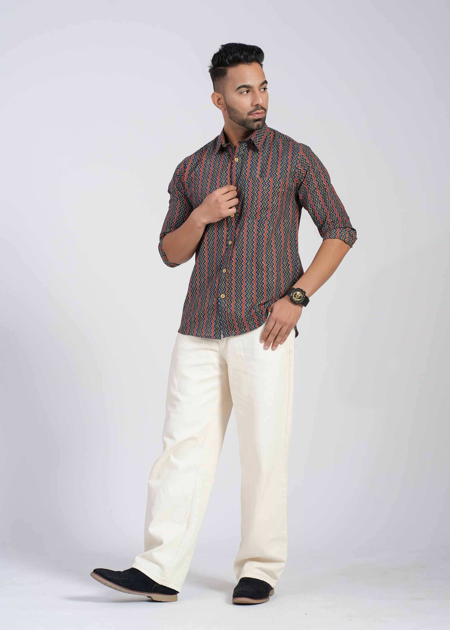 Cotton Printed Full Sleeve Shirt