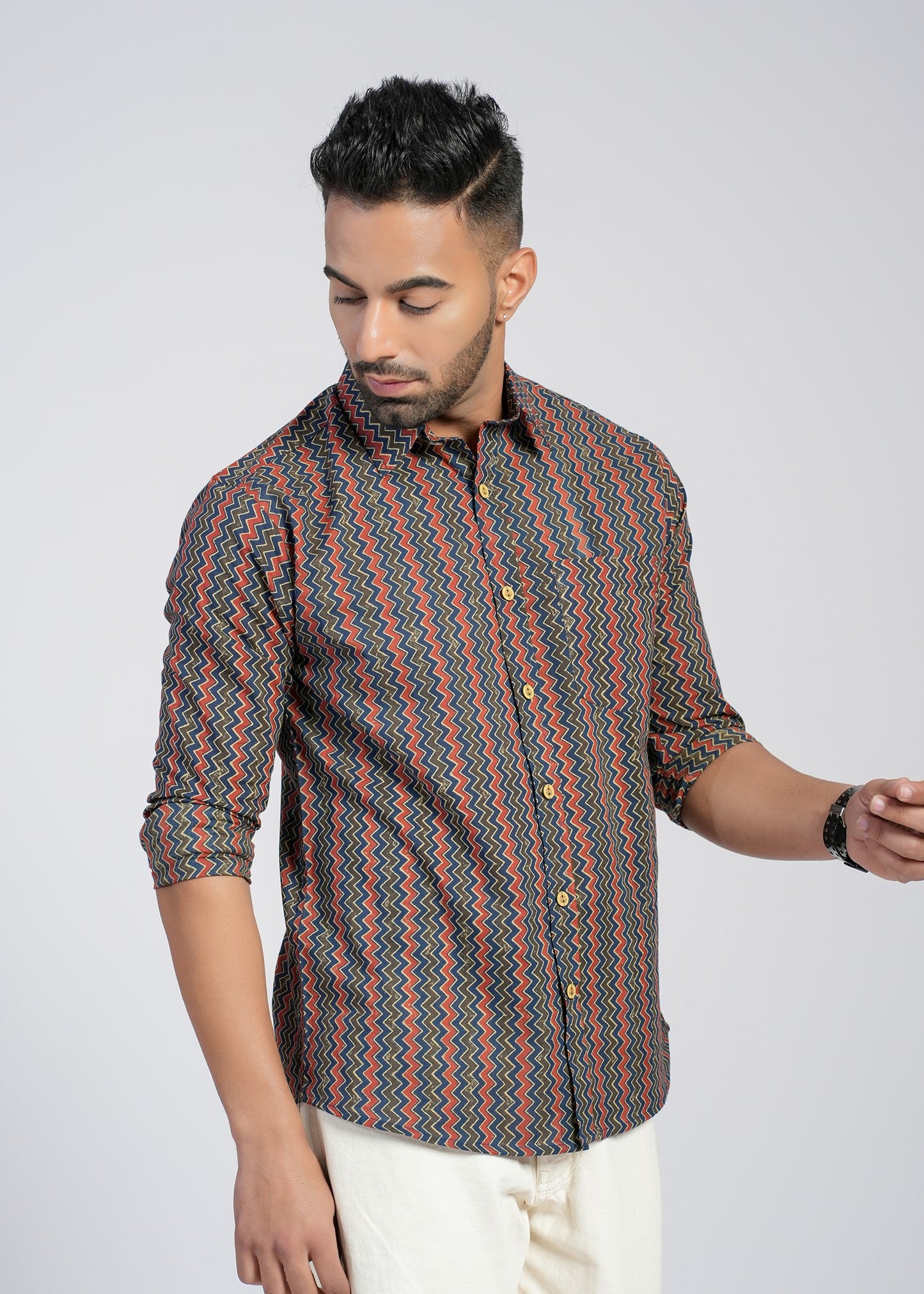 Cotton Printed Full Sleeve Shirt