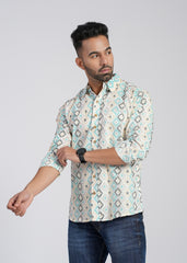 Cotton Printed Full Sleeve Shirt