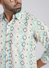 Cotton Printed Full Sleeve Shirt