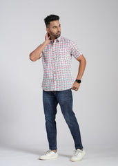Cotton Printed Half Sleeve Shirt