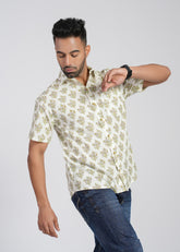 Cotton Printed Half Sleeve Shirt