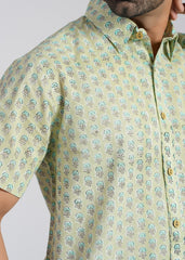 Cotton Printed Half Sleeve Shirt