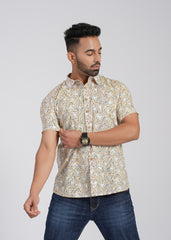 Cotton Printed Half Sleeve Shirt