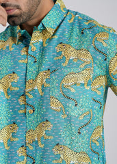 Cotton Printed Half Sleeve Shirt