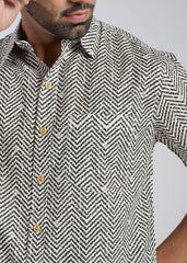 Cotton Printed Half Sleeve Shirt
