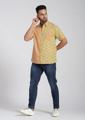 Cotton Printed Half Sleeve Shirt