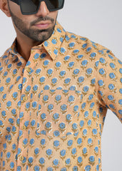 Cotton Printed Half Sleeve Shirt