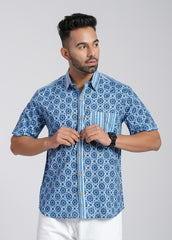 Cotton Printed Half Sleeve Shirt