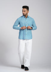 Cotton Printed Full Sleeve Shirt