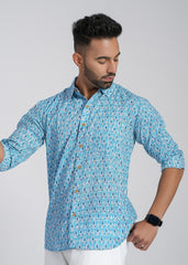 Cotton Printed Full Sleeve Shirt