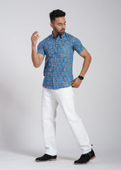 Cotton Printed Half Sleeve Shirt