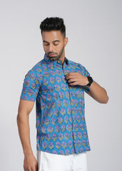 Cotton Printed Half Sleeve Shirt