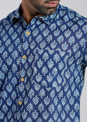 Cotton Printed Half Sleeve Shirt