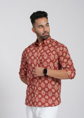 Cotton Printed Full Sleeve Shirt