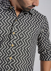 Cotton Printed Full Sleeve Shirt