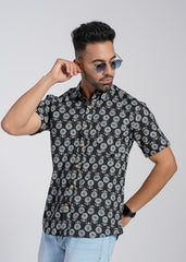 Cotton Printed Half Sleeve Shirt