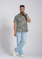 Cotton Printed Half Sleeve Shirt