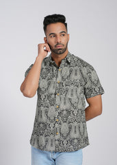 Cotton Printed Half Sleeve Shirt