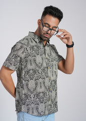 Cotton Printed Half Sleeve Shirt