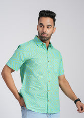 Cotton Printed Half Sleeve Shirt