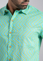 Cotton Printed Half Sleeve Shirt