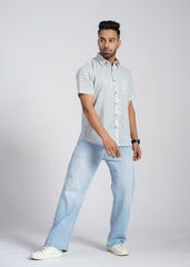 Cotton Printed Half Sleeve Shirt