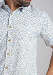 Cotton Printed Half Sleeve Shirt