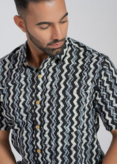 Cotton Printed Half Sleeve Shirt